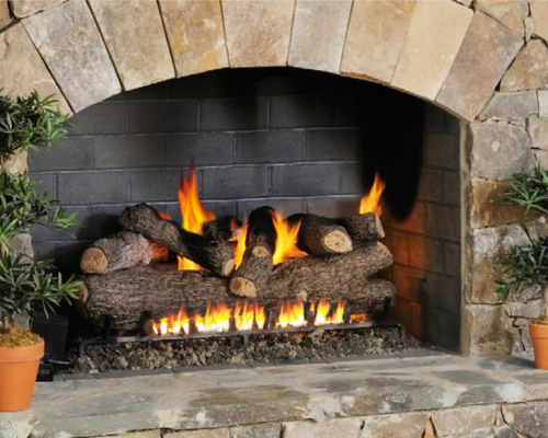 Gas-vented-fireplace